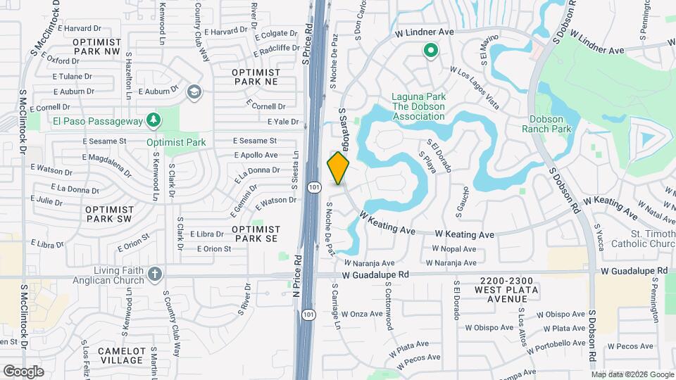 2722 W Monte Ave Map and Location Details