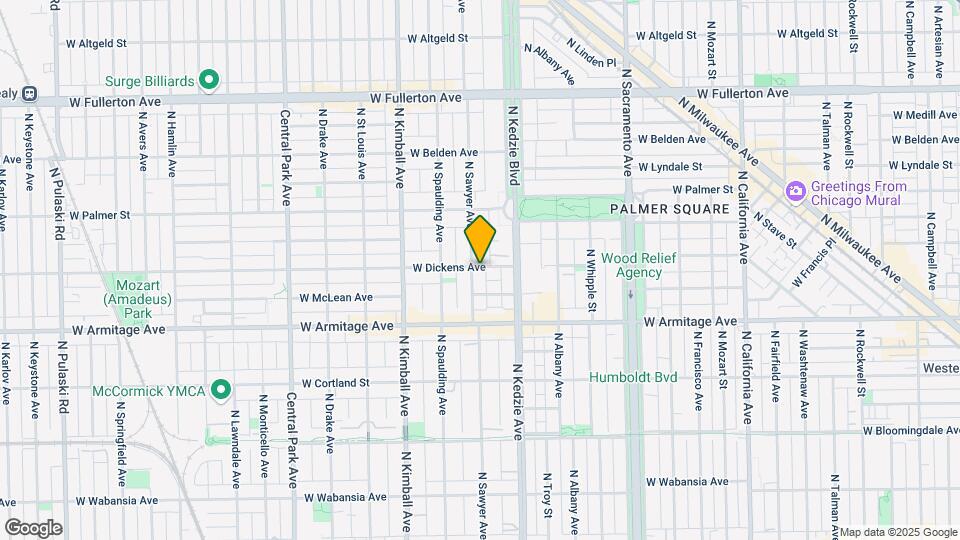 3233-3239 W Dickens Ave Mapa y Detalles de la Ubicación