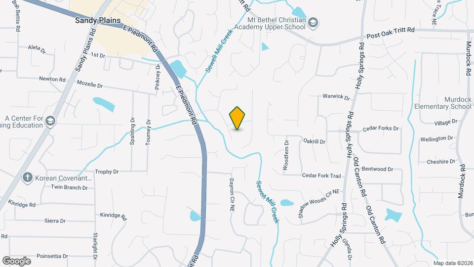 2240 Piedmont Forest Dr Map and Location Details