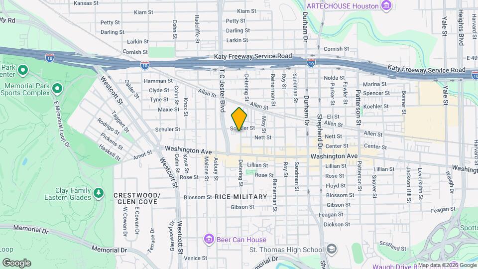 1203 Detering St Map and Location Details