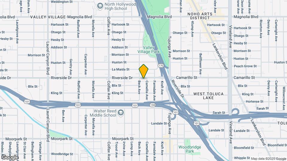 11510 Riverside Dr Map and Location Details