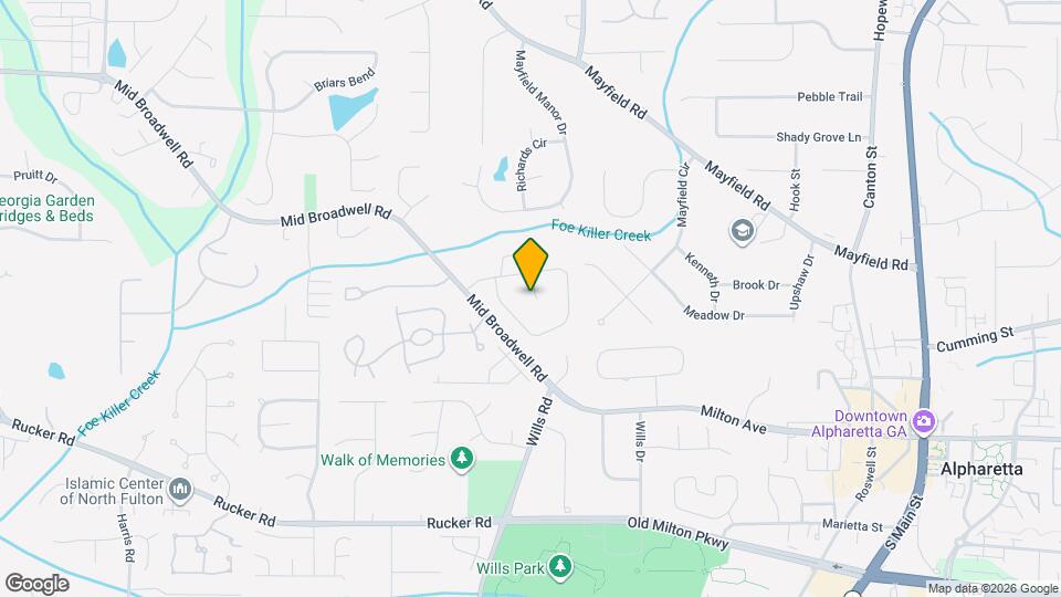 125 Broadwell Oaks Ct Map and Location Details