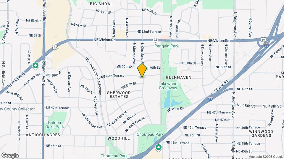 4908 N Cleveland Ave Map and Location Details