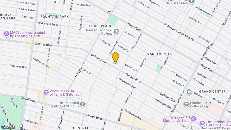 4333 Delmar Blvd, Unit 4333 Delmar- Carriage House Map and Location Details