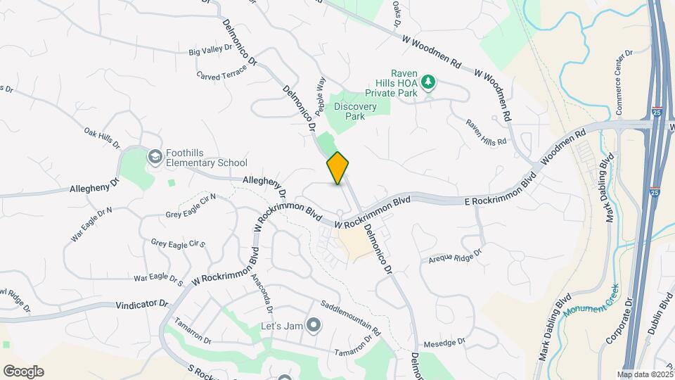 258 W Rockrimmon Blvd Map and Location Details