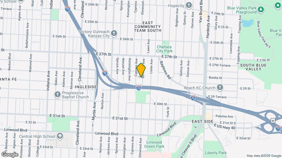 2822 Elmwood Ave Map and Location Details