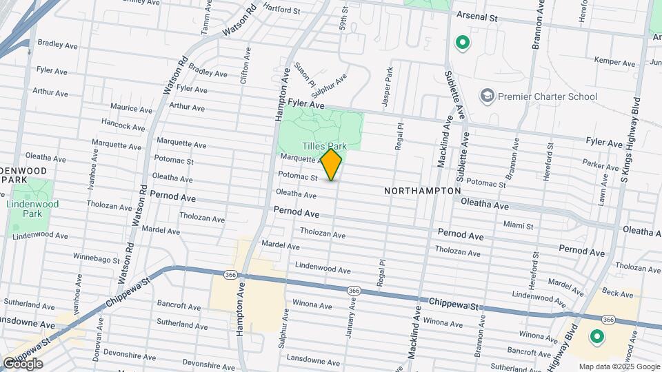 5708 Potomac St Map and Location Details