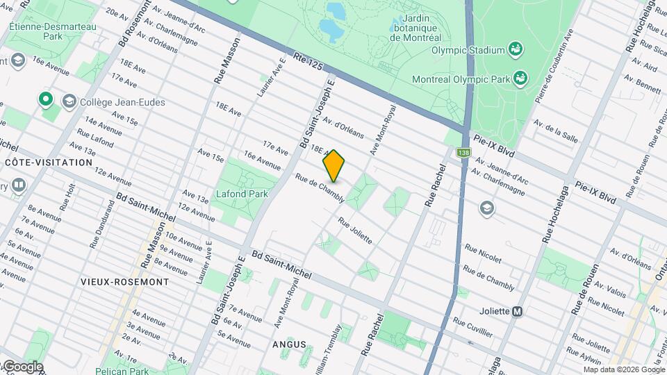 4551 De Chambly Rue Map and Location Details