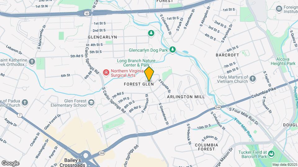 664 S Greenbrier St Map and Location Details