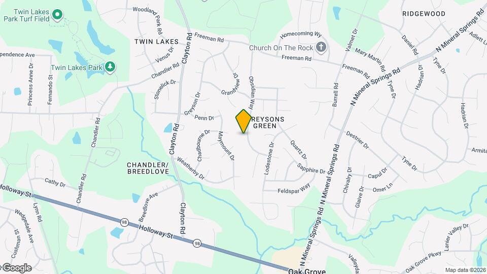 715 Obsidian Way Map and Location Details