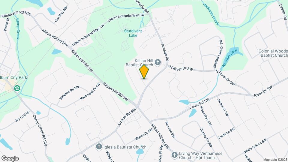 205 Lindridge Dr Map and Location Details