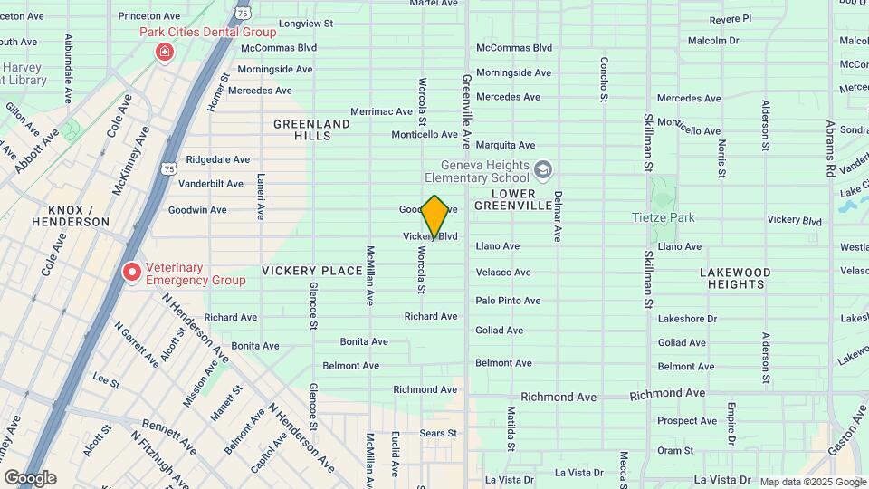 5610 Vickery Blvd Map and Location Details