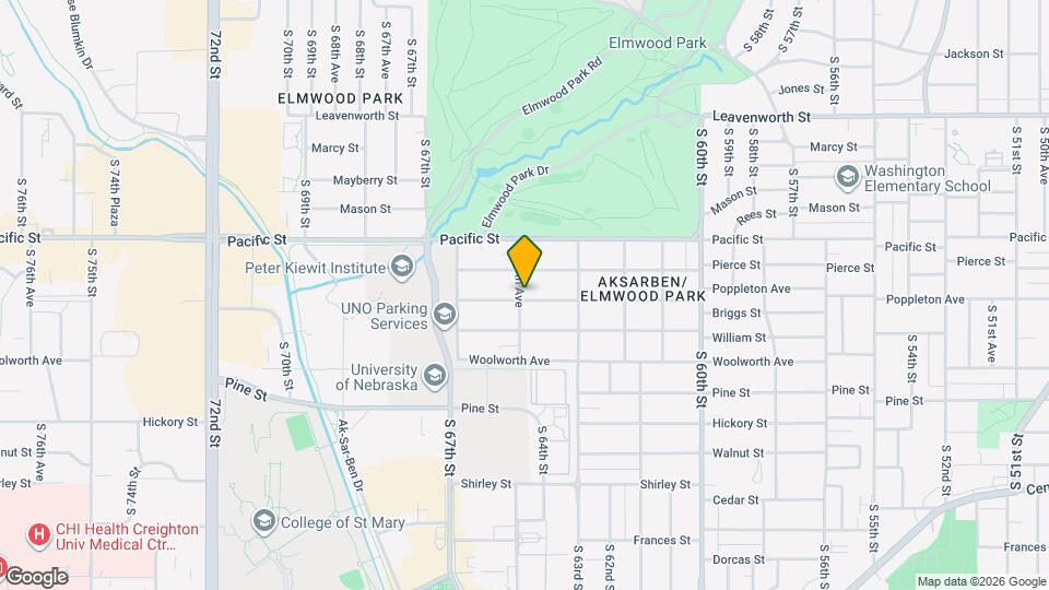 6352 Poppleton Ave Map and Location Details