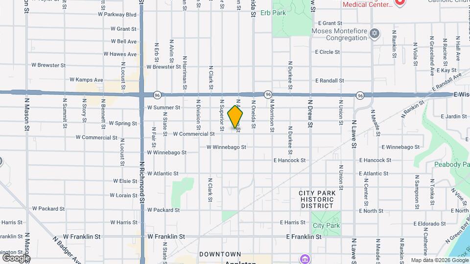 1003 N Appleton St Map and Location Details