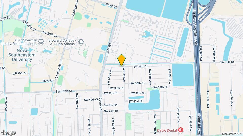 6191 SW 37th St Map and Location Details