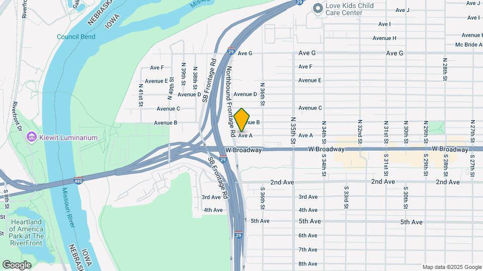 3633 Avenue A Map and Location Details