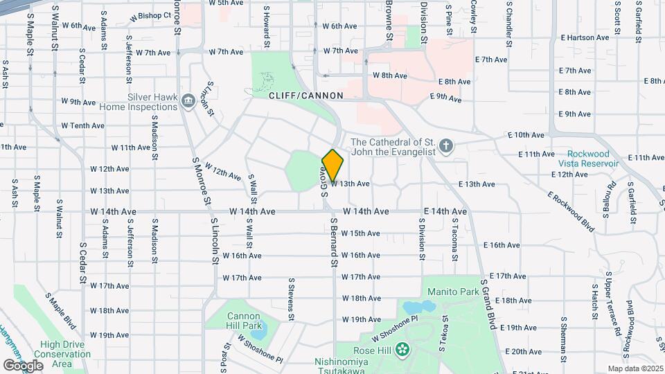 317 W 13th Ave Map and Location Details
