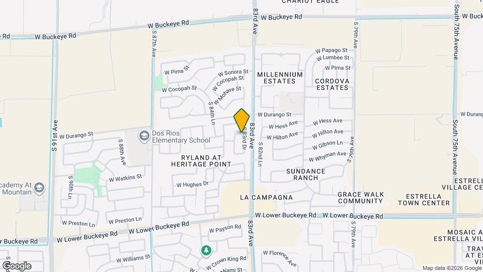 2026 S 83rd Dr Map and Location Details