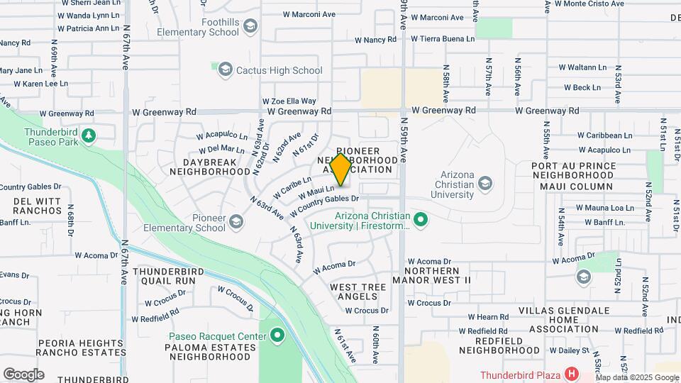6053 W Maui Ln Map and Location Details