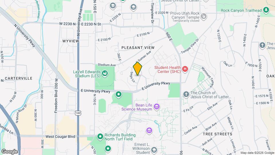 1745 500 E Map and Location Details