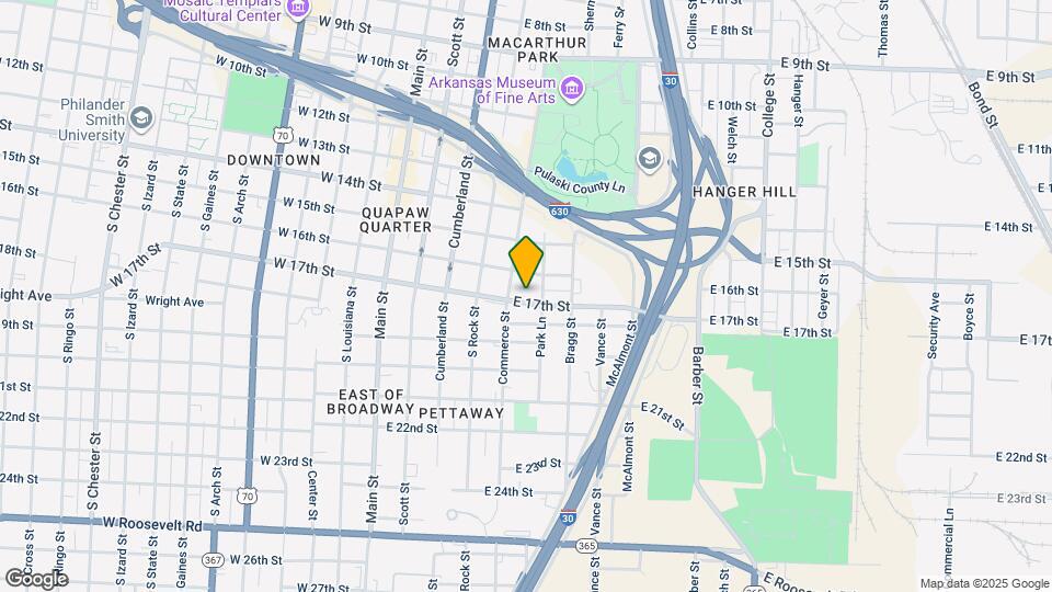 514 E 17th St Map and Location Details