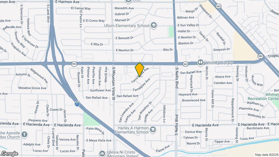 4751 Terra Linda Ave Map and Location Details