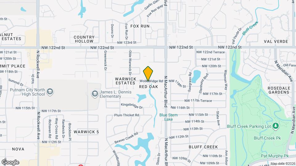 11819 Red Oak Way Map and Location Details
