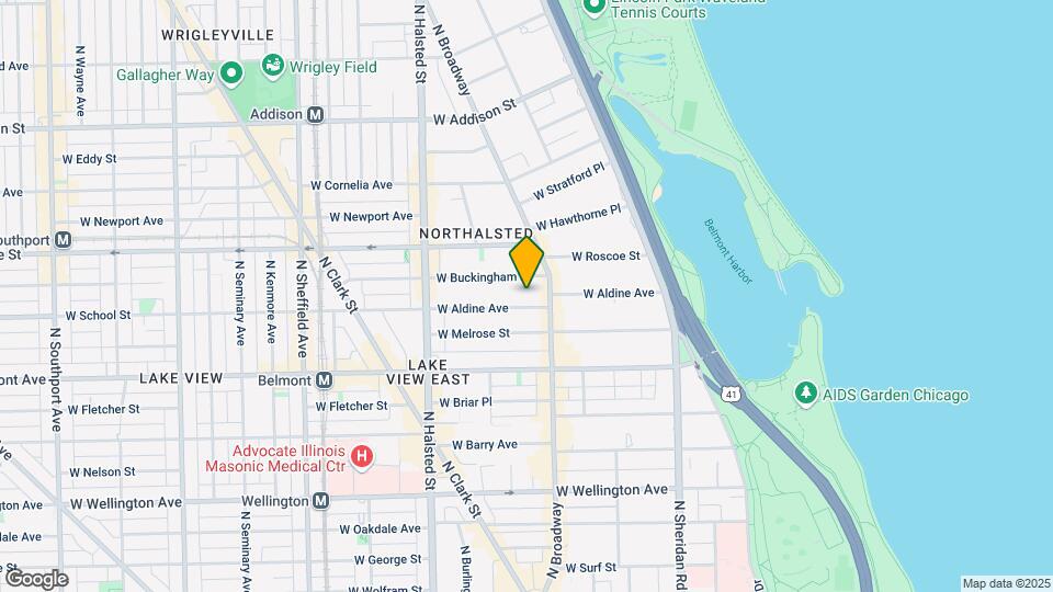 620-622 W Aldine Ave Mapa y Detalles de la Ubicación