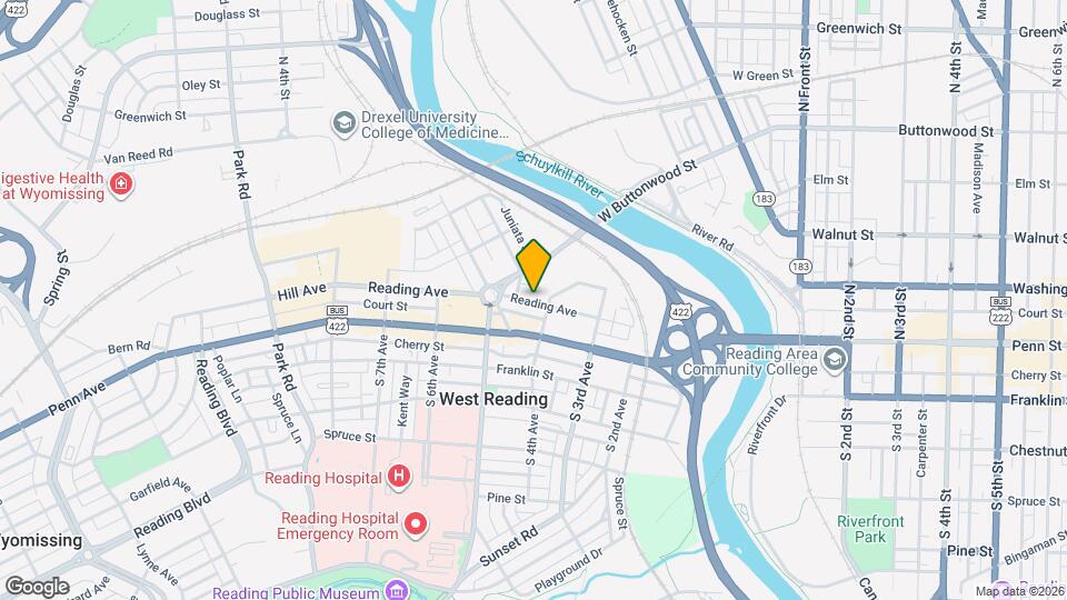405 Reading Ave Map and Location Details