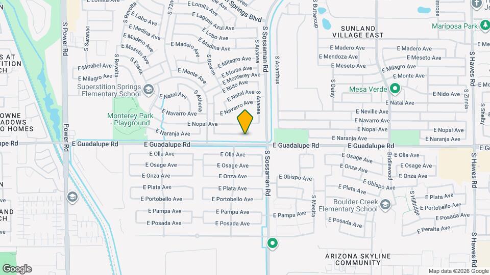 7519 E Naranja Ave Map and Location Details