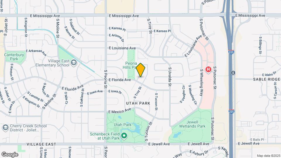 1494 S Salem Way Map and Location Details