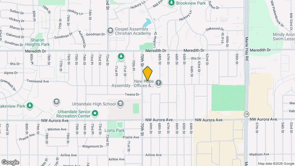 6923 Townsend Ave Map and Location Details