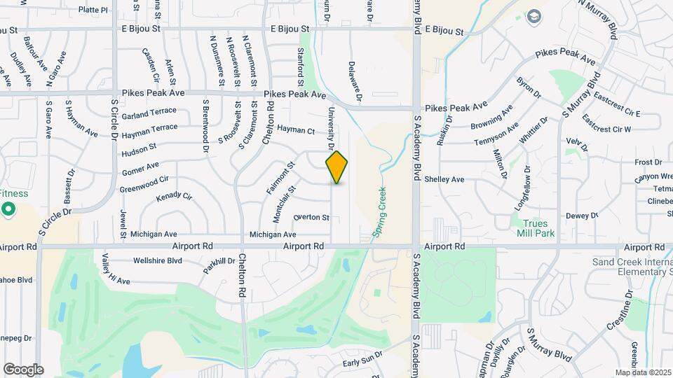 203 University Dr Map and Location Details