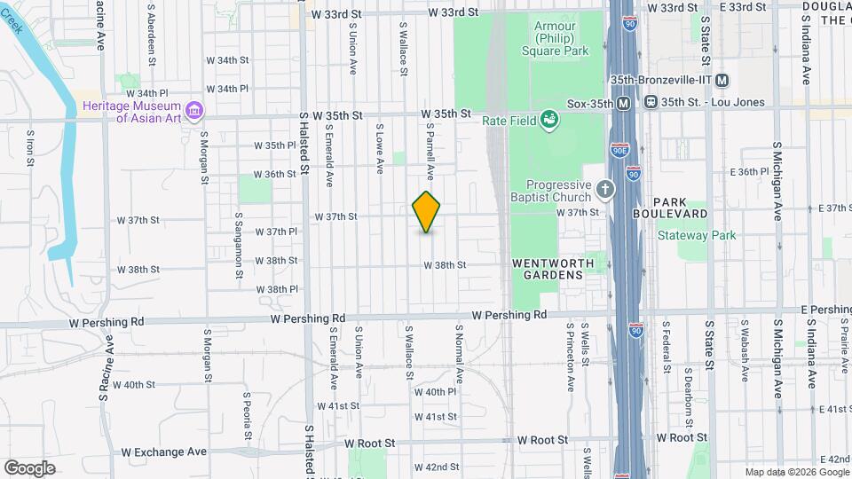 3728 S Parnell Ave Map and Location Details