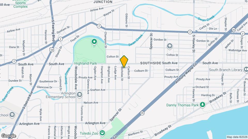 523 Nicholas St Map and Location Details