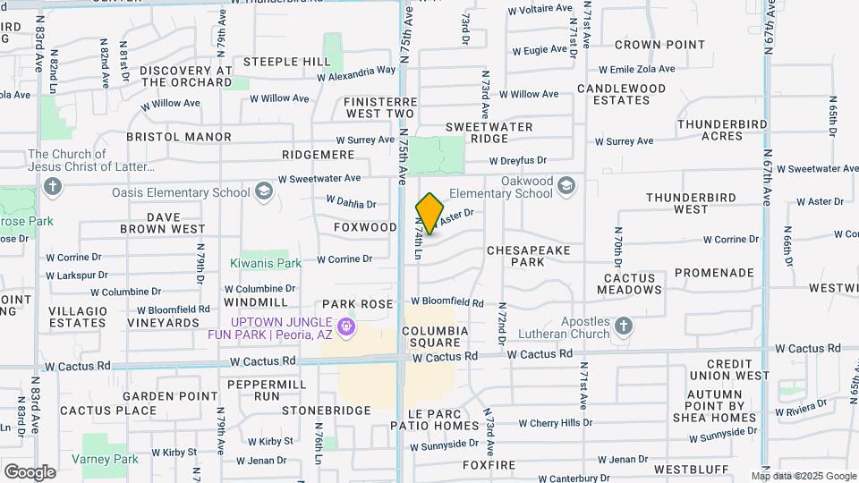 7414 W Windrose Dr Map and Location Details