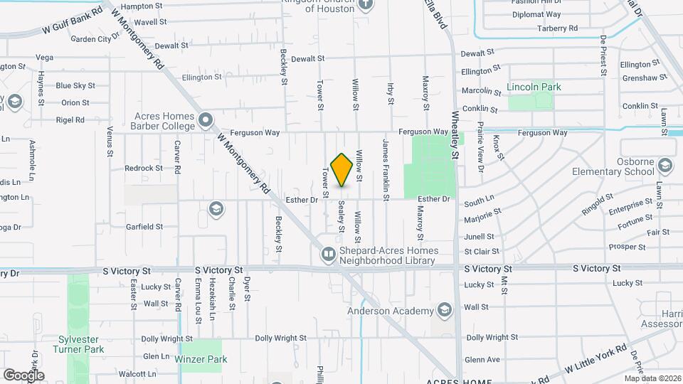 8111 Sealey St Map and Location Details