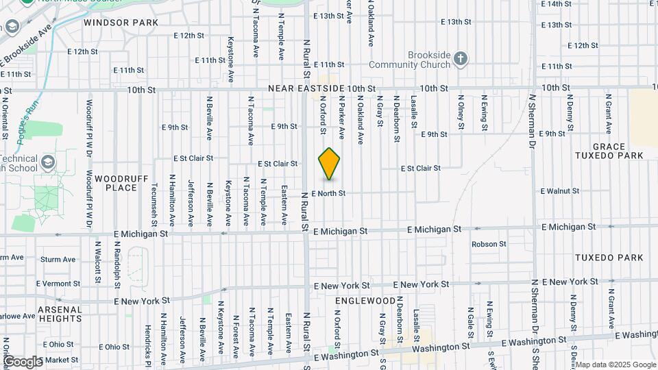 613 N Oxford St Map and Location Details