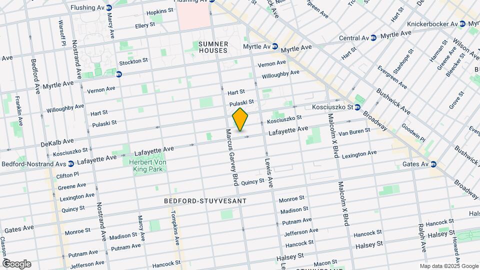 843 Lafayette Ave Map and Location Details
