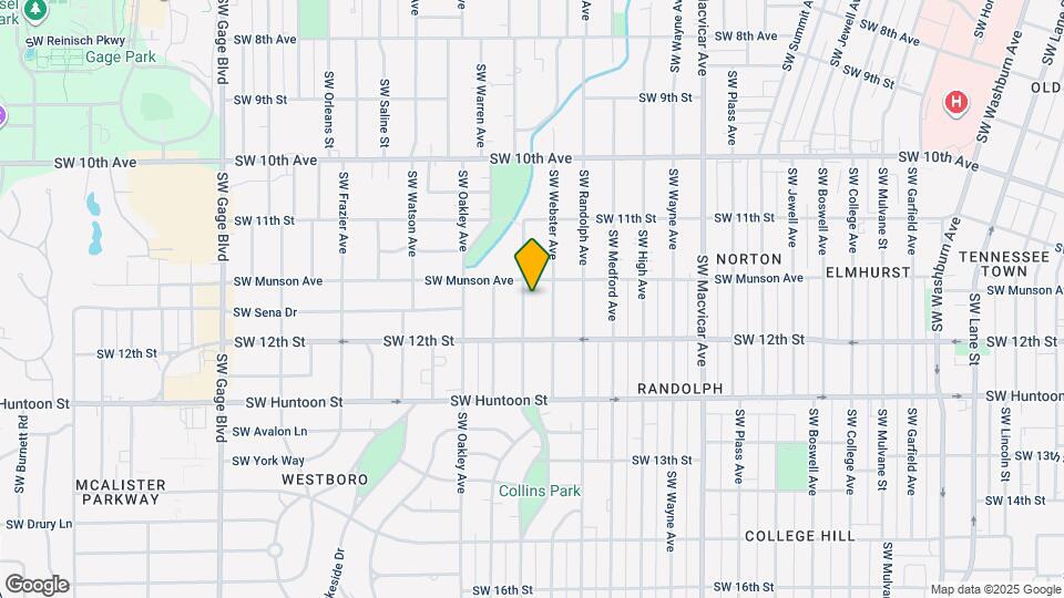 1162 SW Collins Ave Map and Location Details