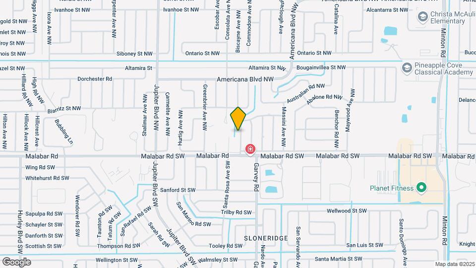 655 Belvedere Rd NW Map and Location Details