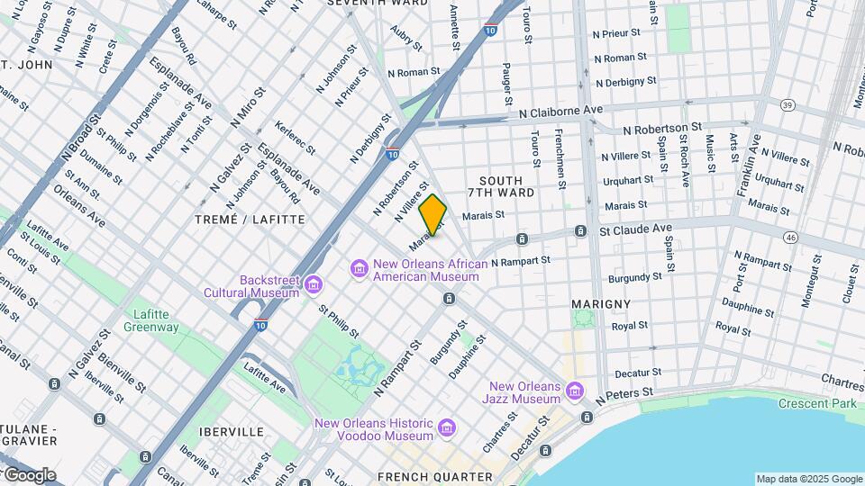 1245 Kerlerec St Map and Location Details