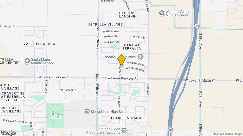 2625 S 65th Dr Mapa y Detalles de la Ubicación