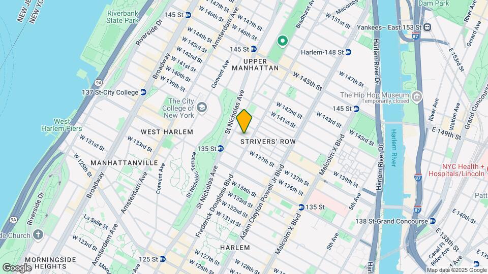 302 W 138th St Map and Location Details