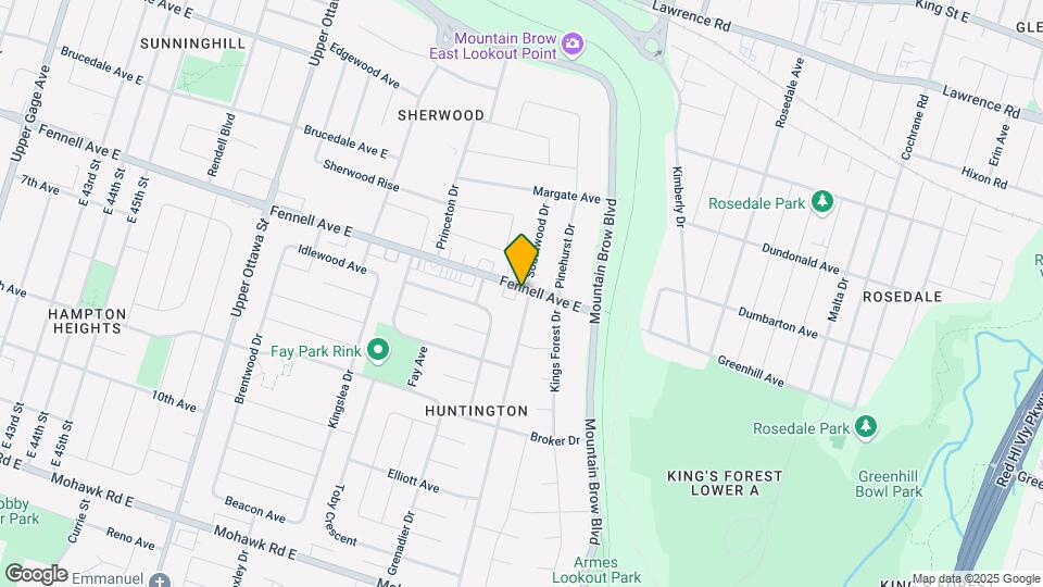 308 Upper Kenilworth Ave Map and Location Details