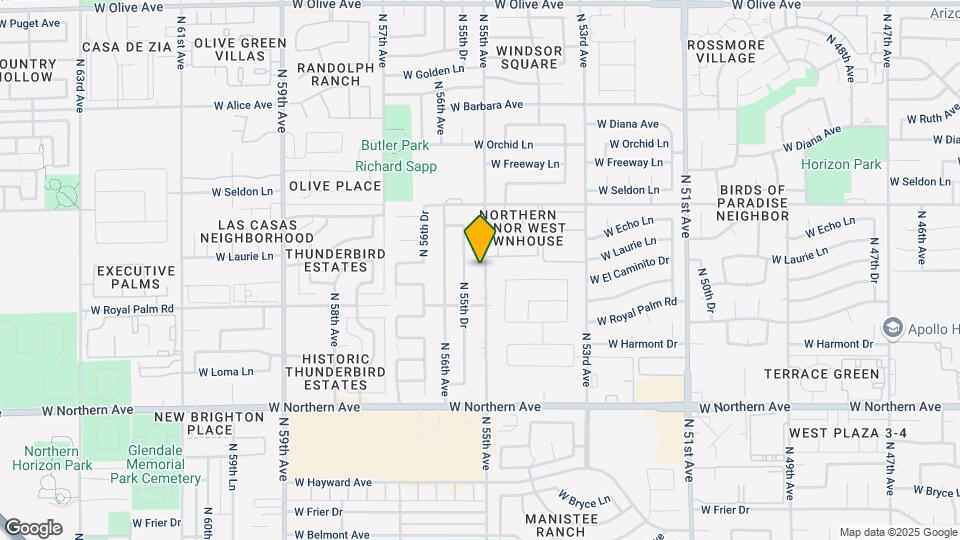 8334 N 55th Ave Map and Location Details