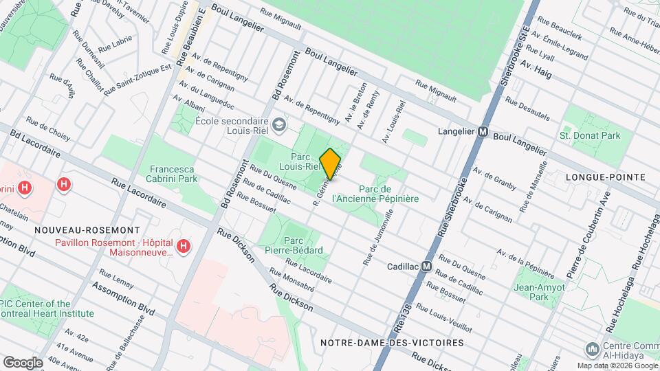 6130 Gérin-Lajoie Rue Map and Location Details