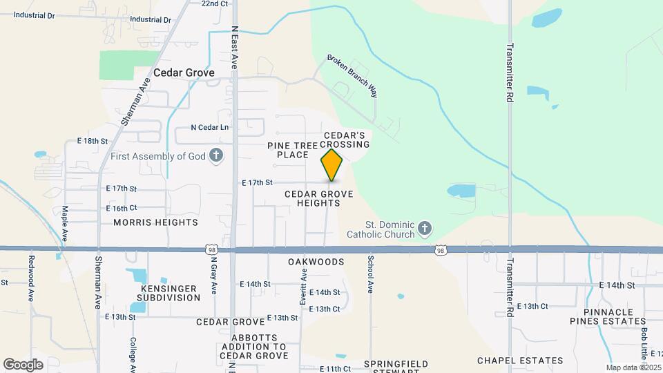 1632 Gainer Ave Map and Location Details