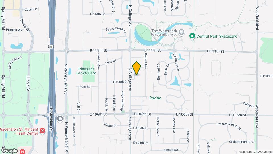 10909 College Pl Dr Map and Location Details