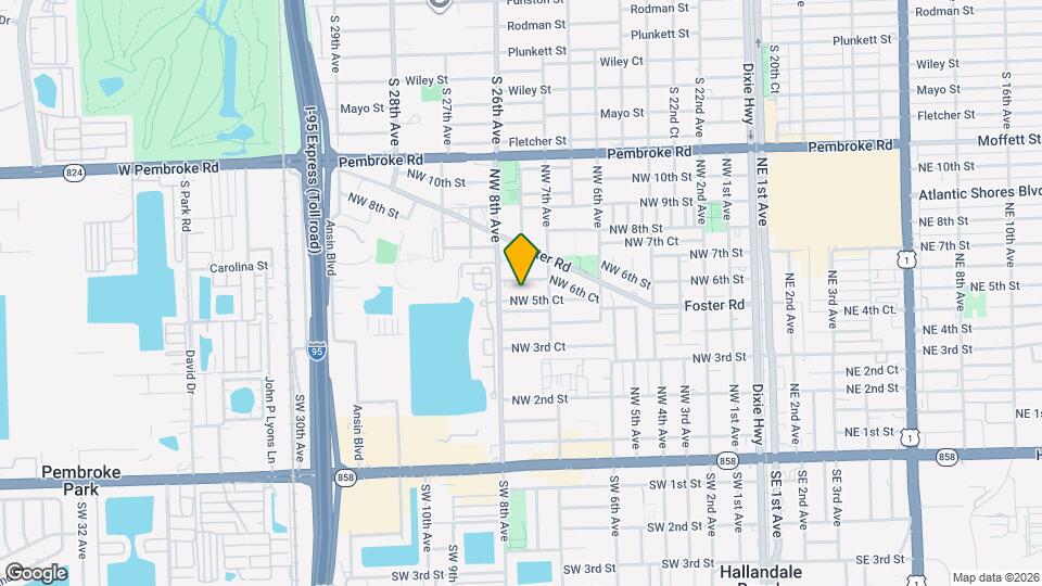 732 NW 5th Ct, Unit #1 Map and Location Details